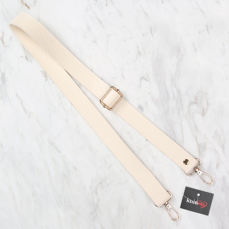 Knitme Sliding Buckle Bag Strap 130×2,5 cm Cream BA-0003