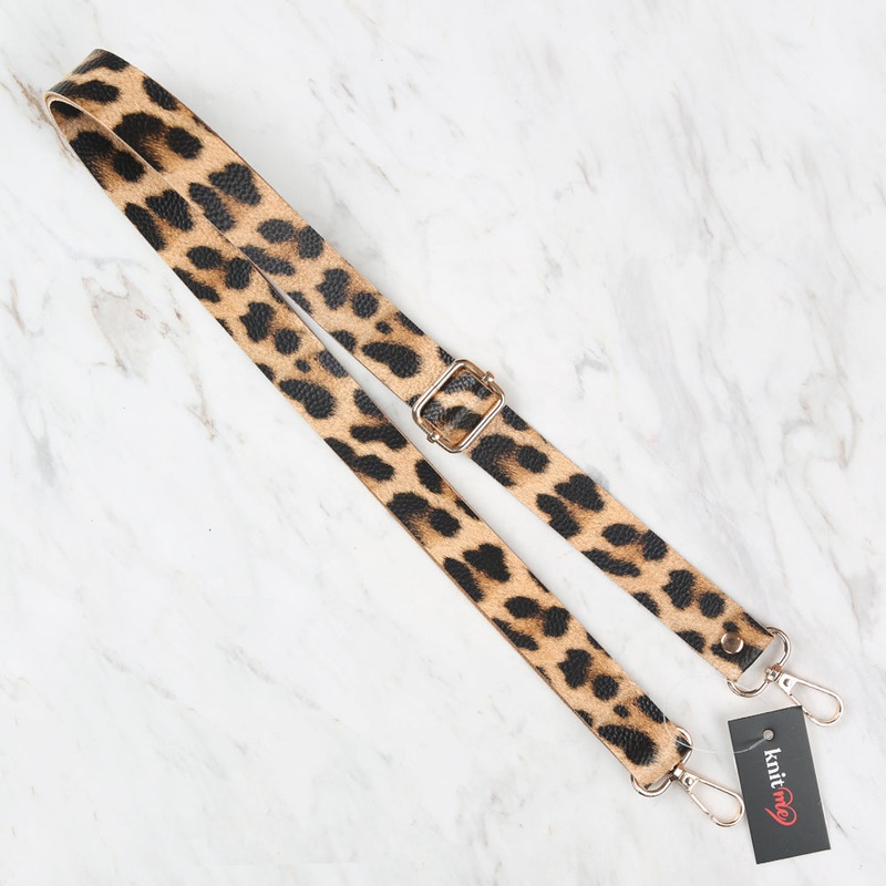 Knitme Sliding Buckle Bag Strap 130×2,5 cm Leopard BA-0003