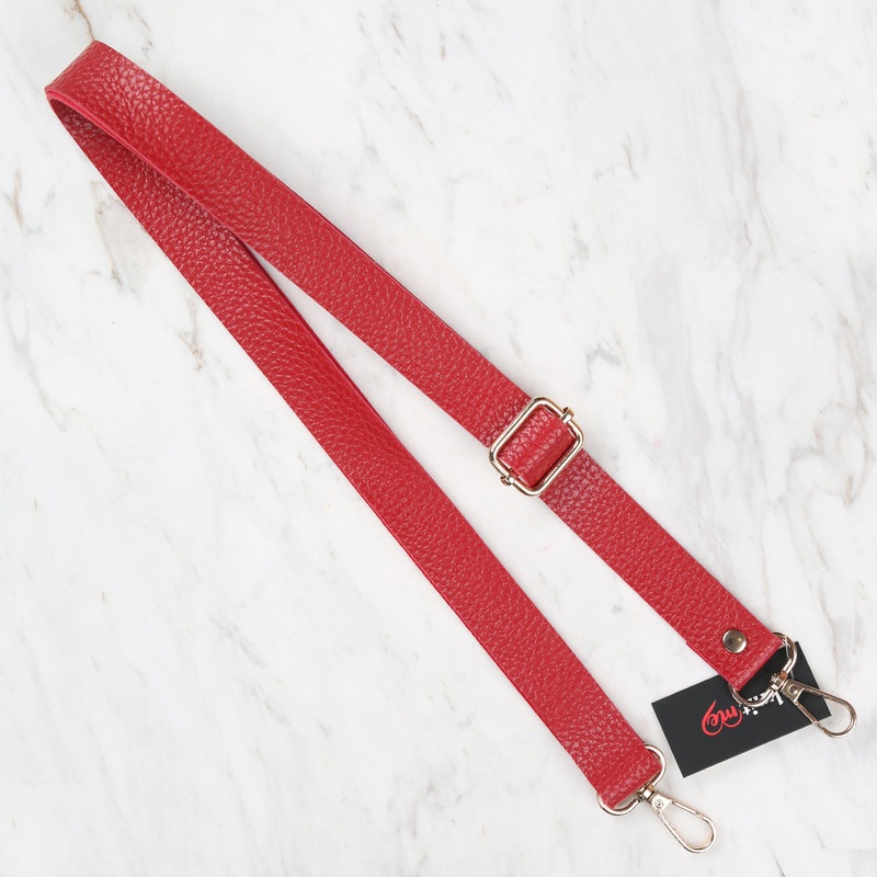 Knitme Sliding Buckle Bag Strap 130×2,5 cm Red BA-0003