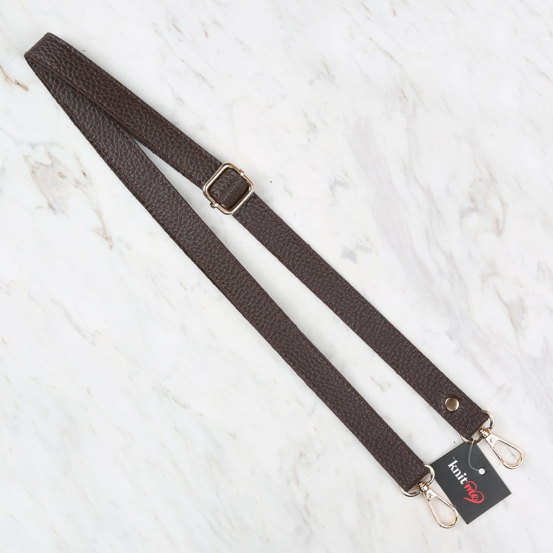 Knitme Sliding Buckle Bag Strap 130×2 cm Brown BA-0072