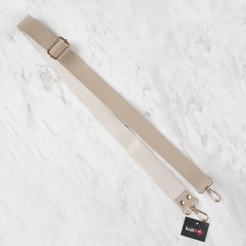 Knitme Sliding Buckle Bag Strap 130×3 cm Beige BA-0004