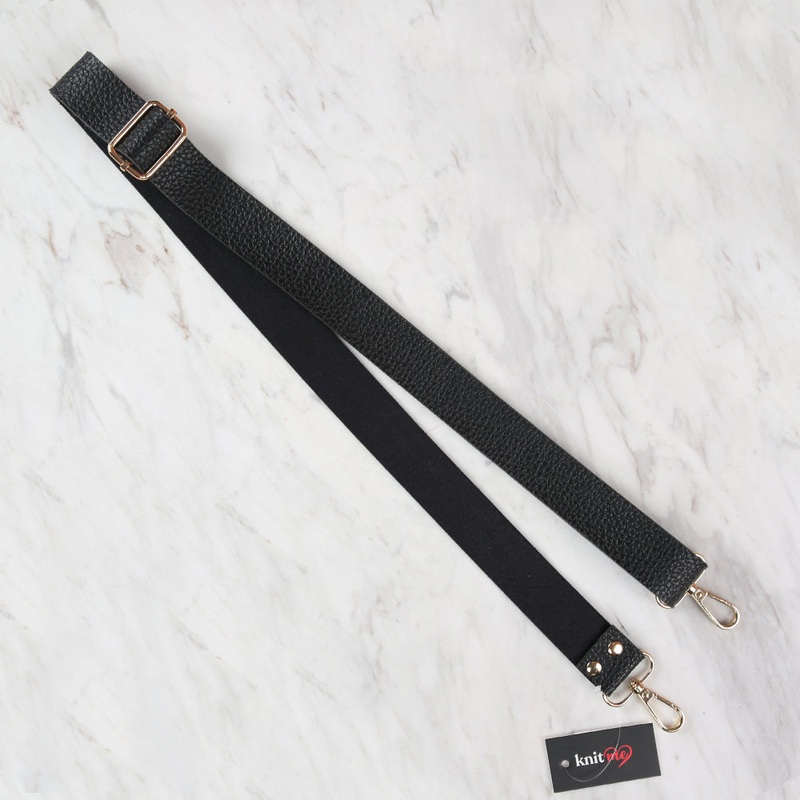 Knitme Sliding Buckle Bag Strap 130×3 cm Black BA-0004
