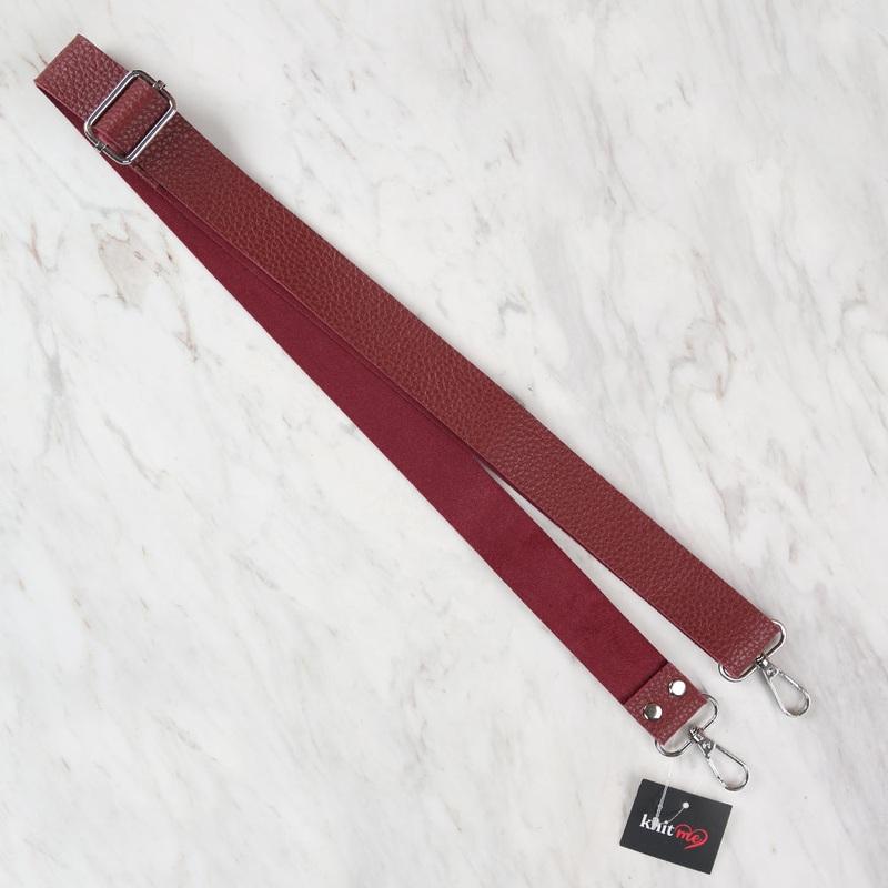 Knitme Sliding Buckle Bag Strap 130×3 cm Claret Red BA-0004