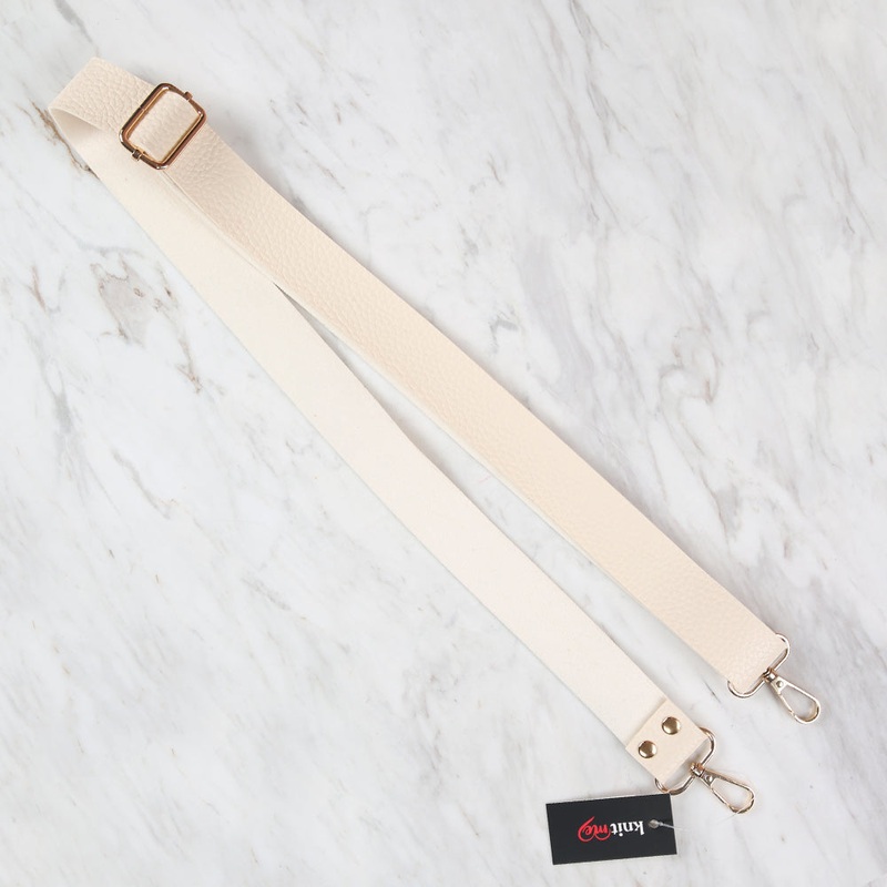 Knitme Sliding Buckle Bag Strap 130×3 cm Cream BA-0004