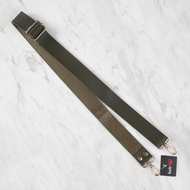 Knitme Sliding Buckle Bag Strap 130×3 cm Khaki BA-0004