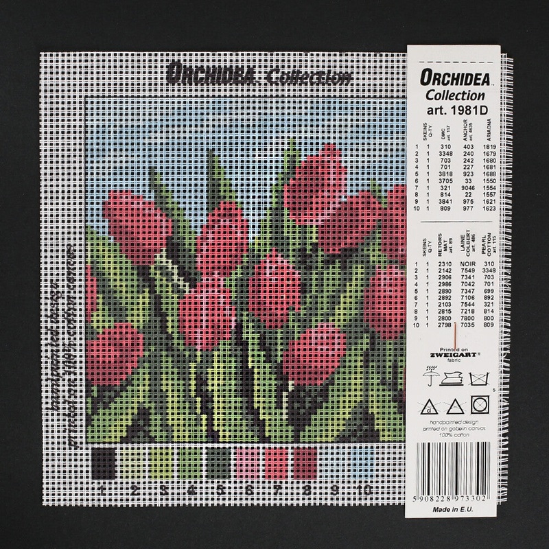 Orchidea 15×15 cm Printed Gobelin 1981D