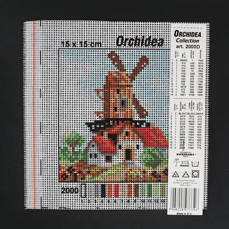 Orchidea 15×15 cm Printed Gobelin 2000D