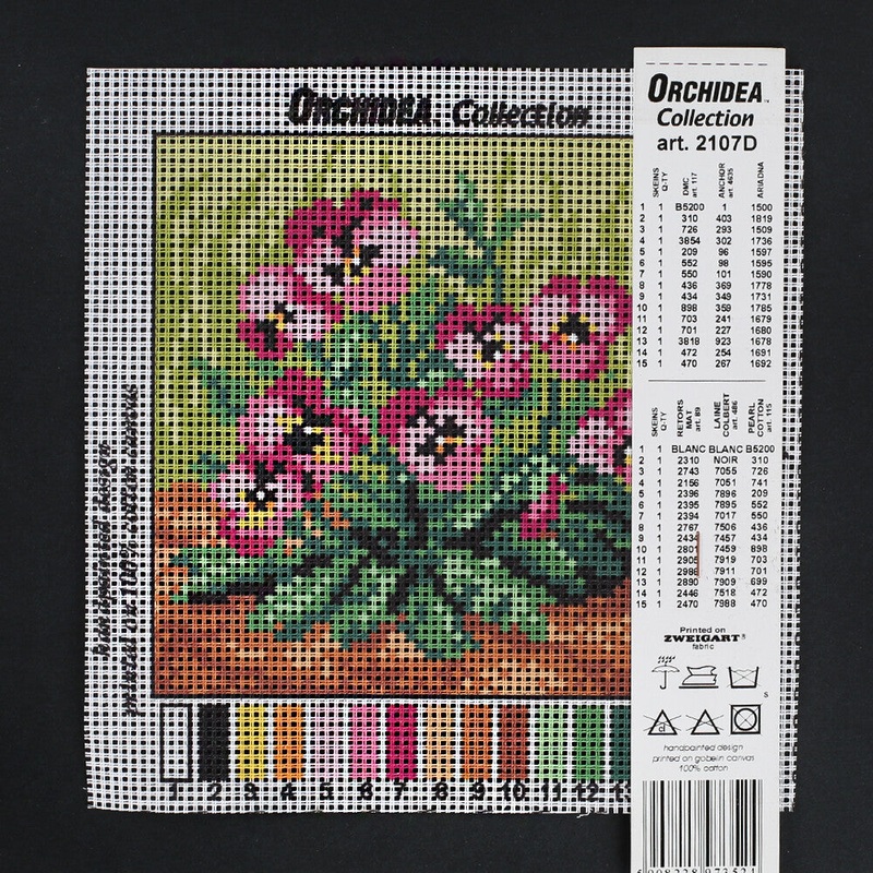 Orchidea 15×15 cm Printed Gobelin 2107D
