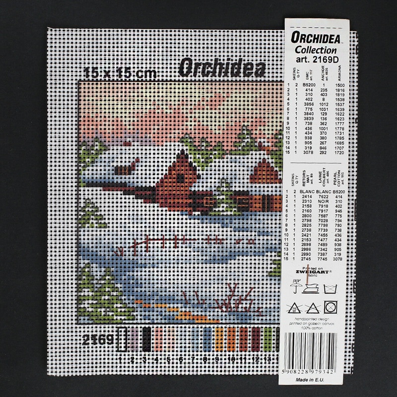 Orchidea 15×15 cm Printed Gobelin 2169D