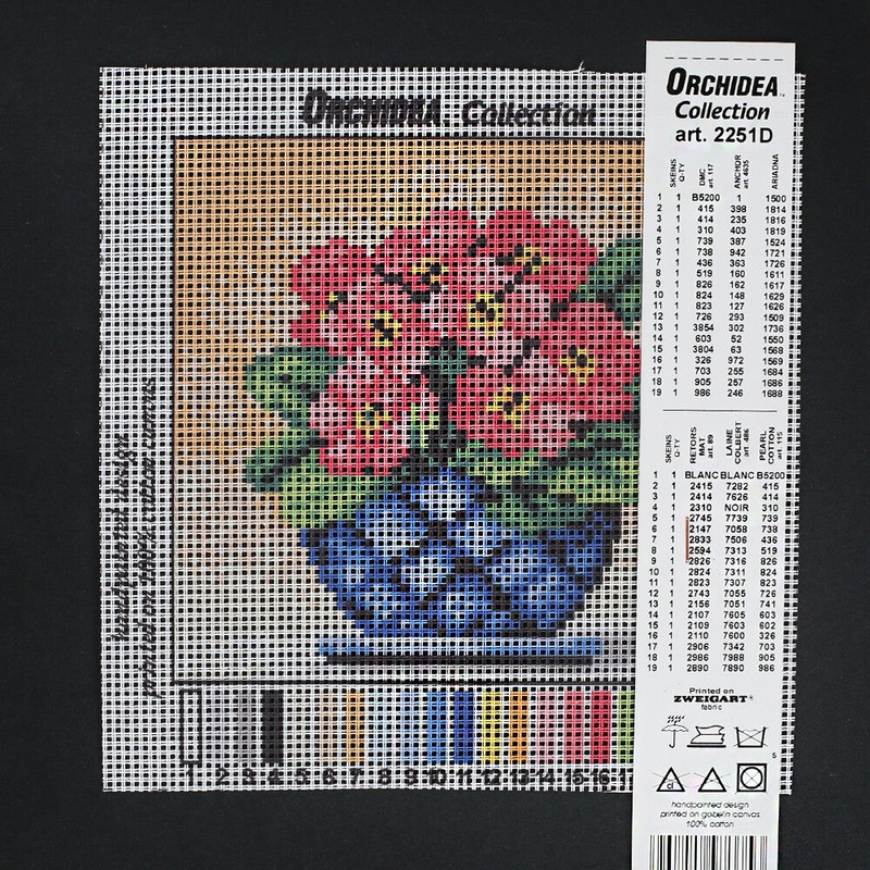 Orchidea 15×15 cm Printed Gobelin 2251D