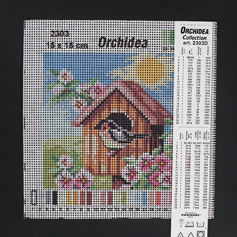 Orchidea 15×15 cm Printed Gobelin 2303D