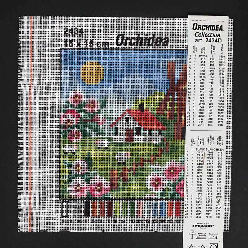 Orchidea 15×15 cm Printed Gobelin 2434D