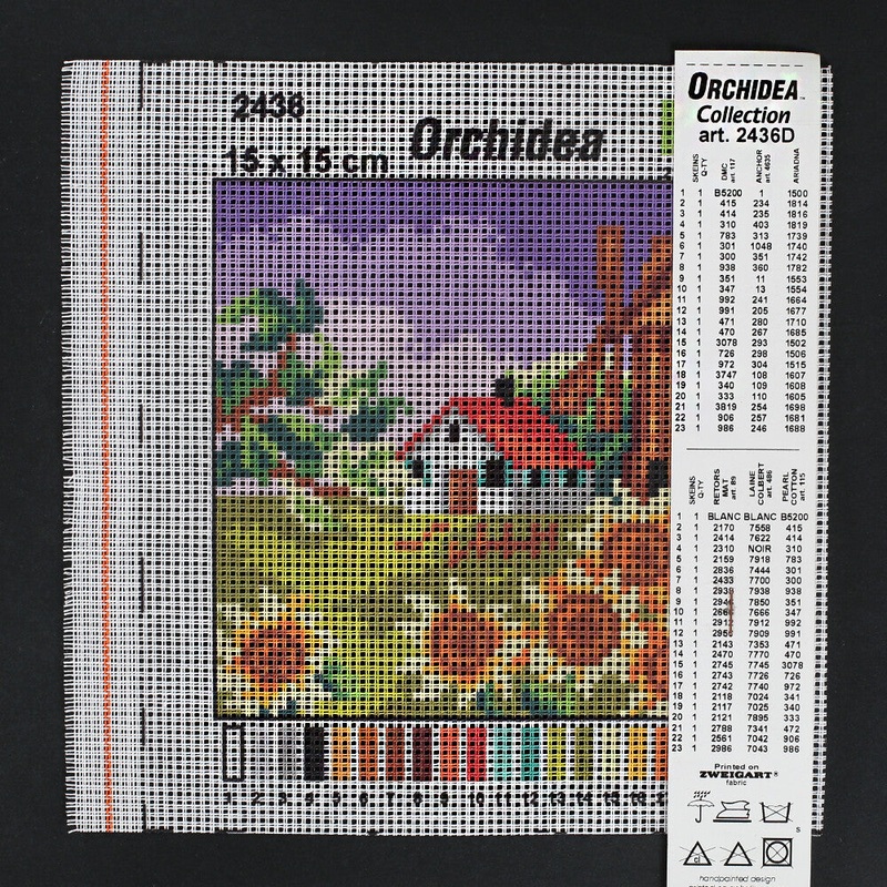 Orchidea 15×15 cm Printed Gobelin 2436D