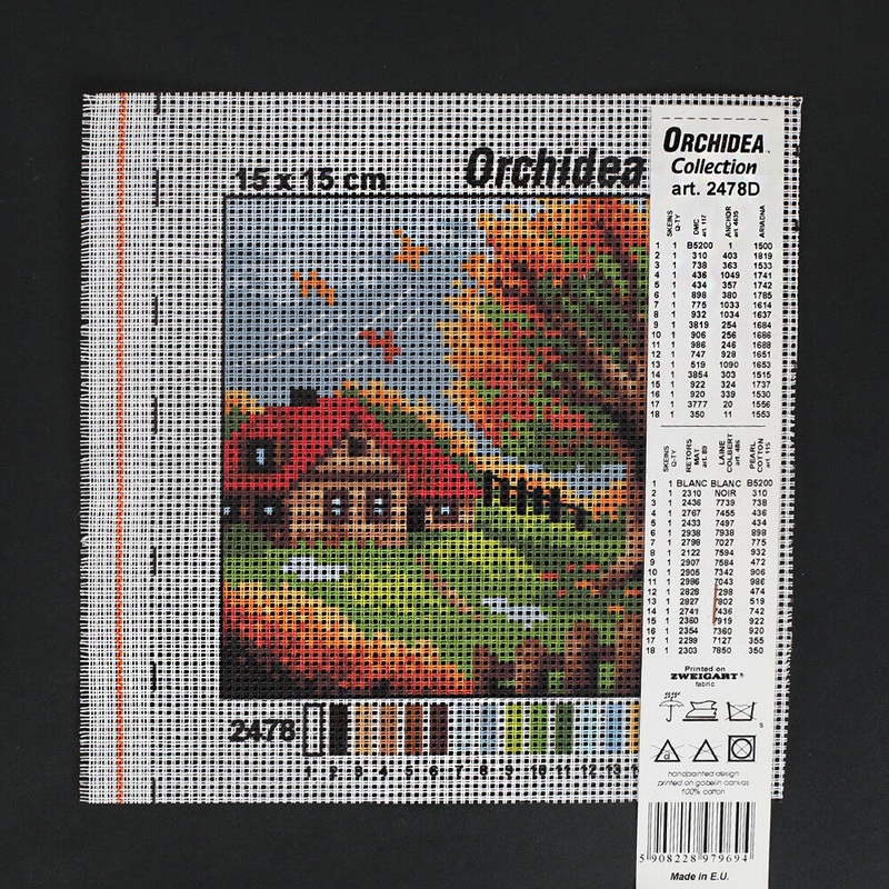 Orchidea 15×15 cm Printed Gobelin 2478D