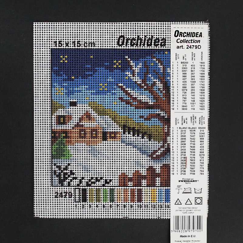 Orchidea 15×15 cm Printed Gobelin 2479D