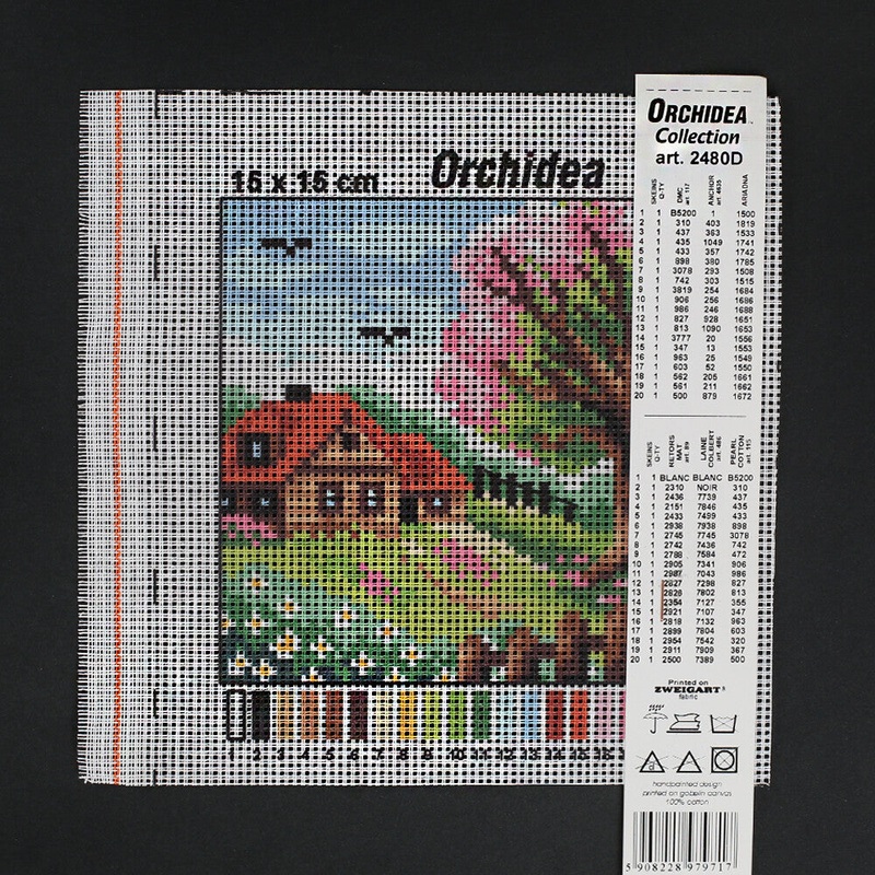 Orchidea 15×15 cm Printed Gobelin 2480D