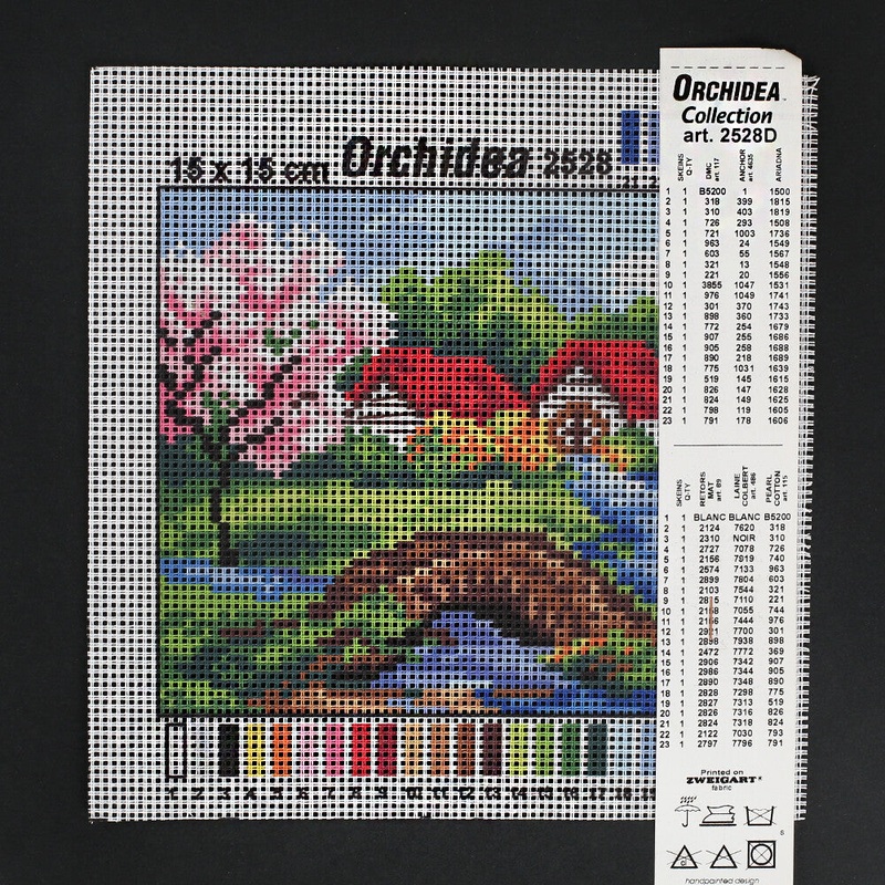 Orchidea 15×15 cm Printed Gobelin 2528D