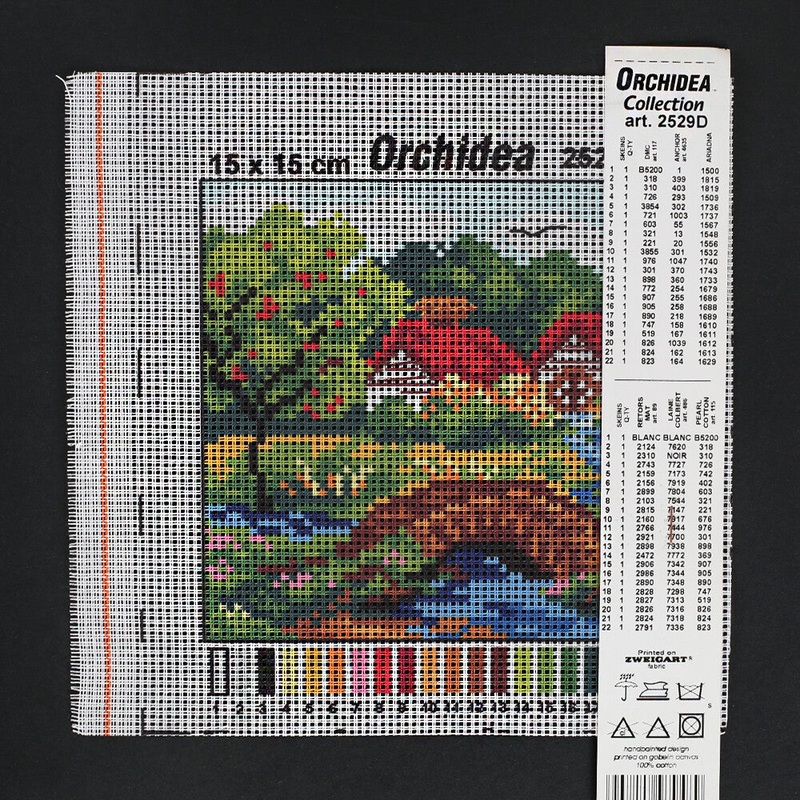 Orchidea 15×15 cm Printed Gobelin 2529D