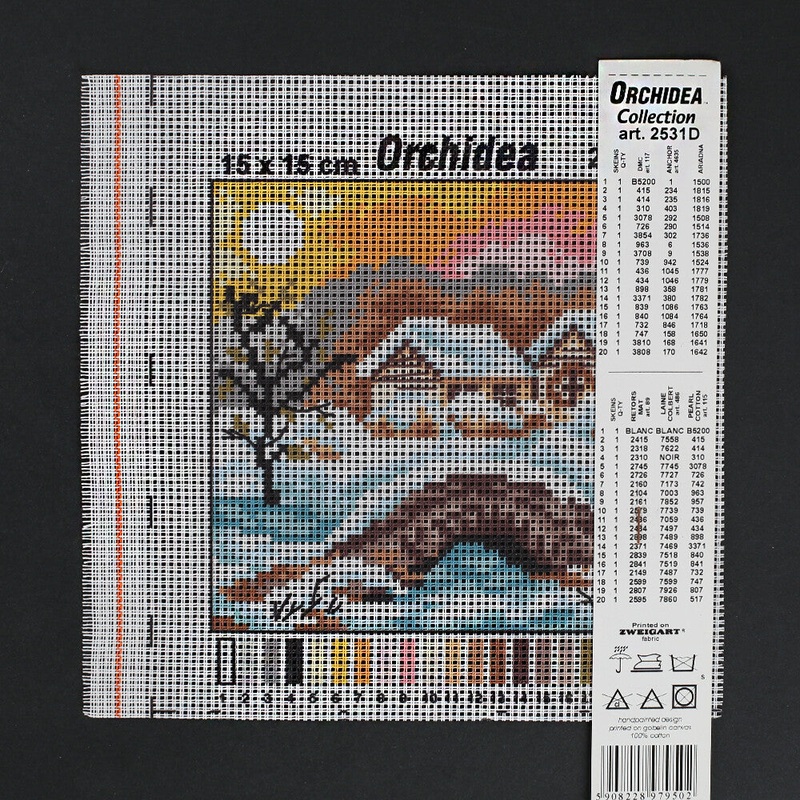 Orchidea 15×15 cm Printed Gobelin 2531D