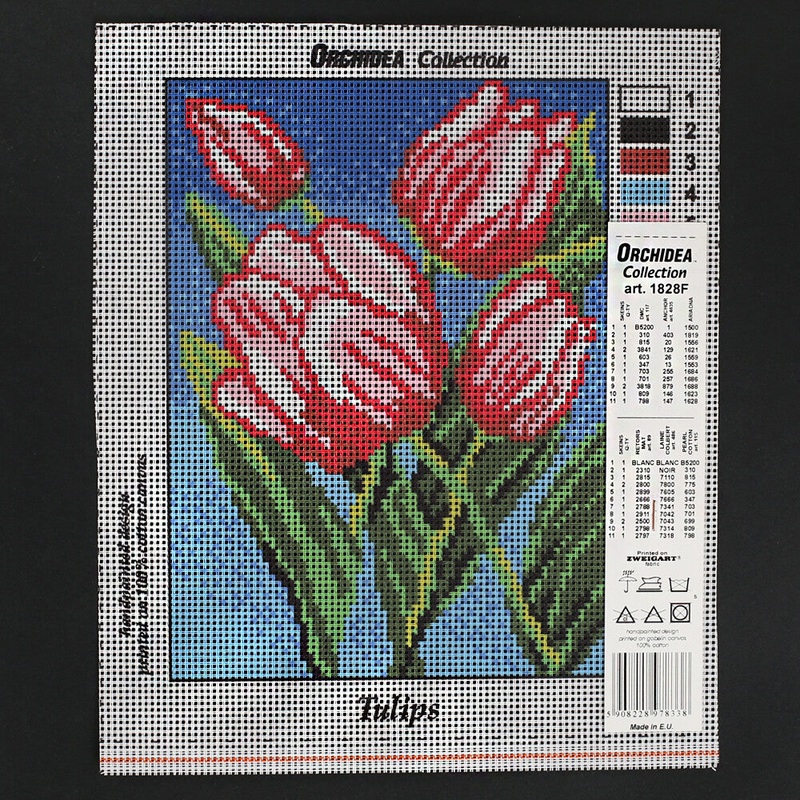 Orchidea 18×24 cm Tulips Printed Gobelin 1828F