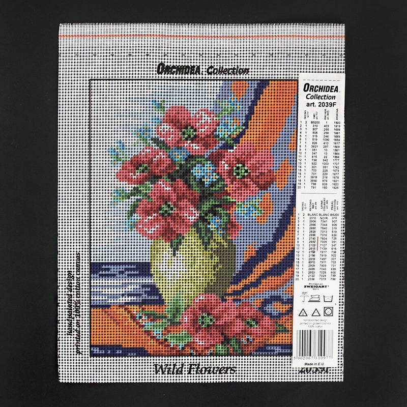 Orchidea 18×24 cm Wild Flowers Printed Gobelin 2039F