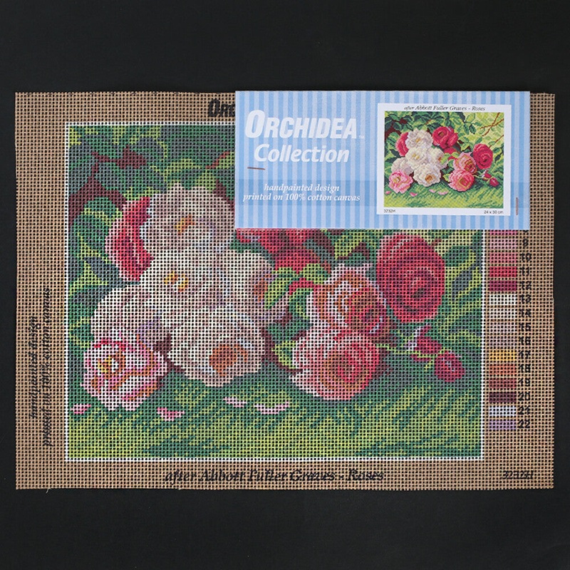 Orchidea 24×30 cm Abbott Fuller Graves – Roses Printed Gobelin 3232H