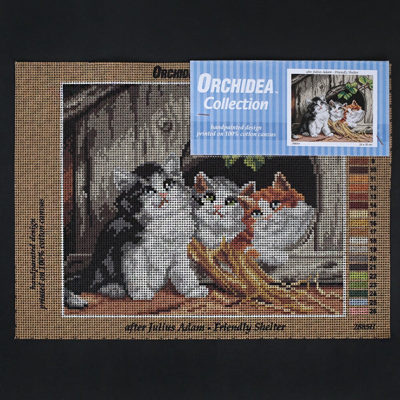 Orchidea 24×30 cm Julius Adam – Friendly Shelter Printed Gobelin 2885H