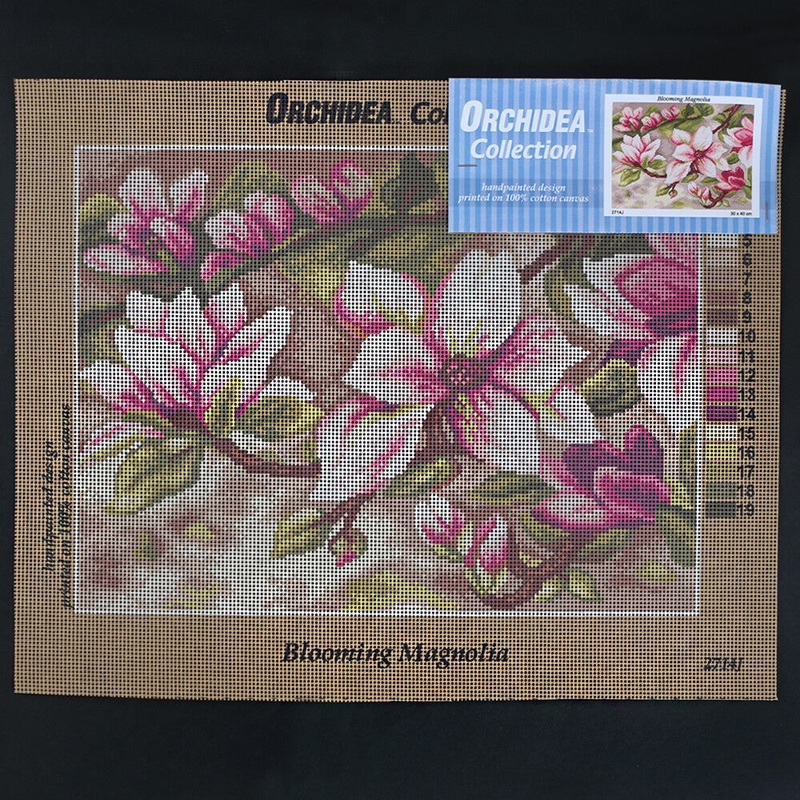 Orchidea 30×40 cm Blooming Magnolia Printed Gobelin 2714J