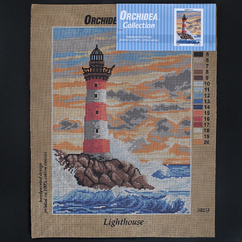 Orchidea 30×40 cm Lighthouse Printed Gobelin 3025J