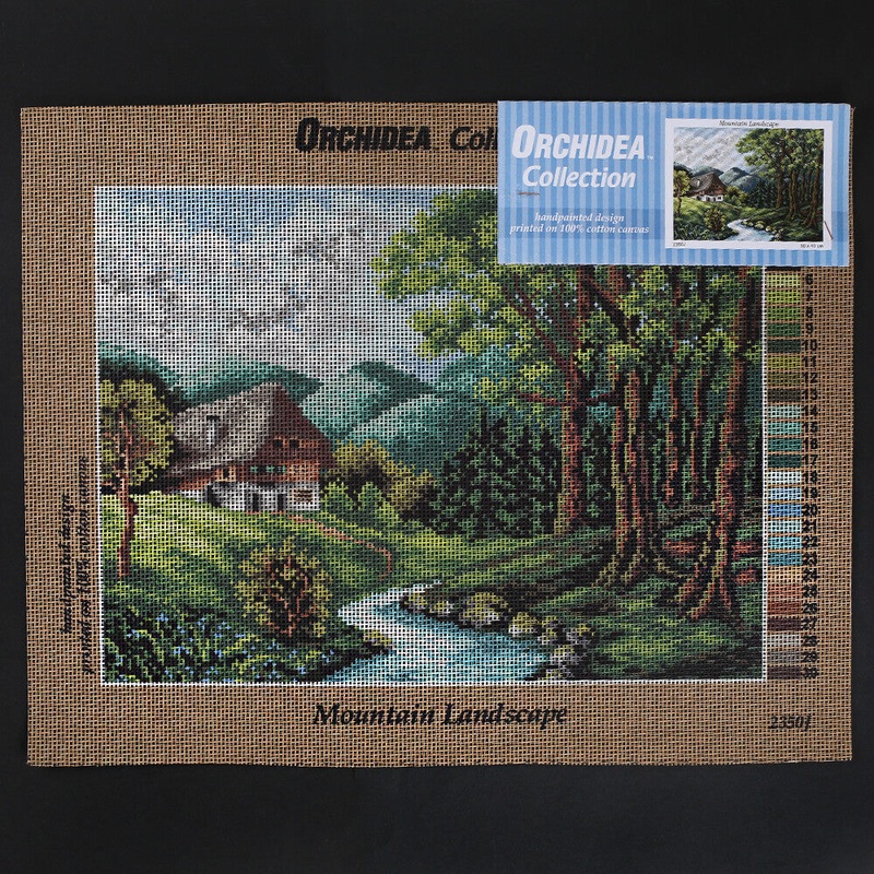 Orchidea 30×40 cm Mountain Landscape Printed Gobelin 2350J