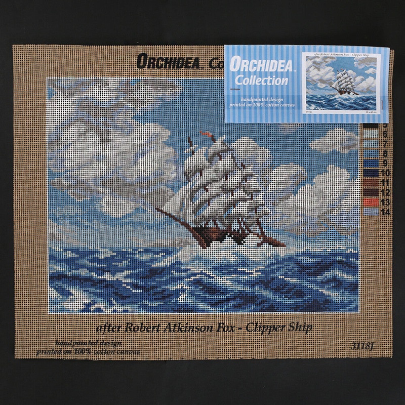Orchidea 30×40 cm Robert Atkinson Fox – Clipper Ship Printed Gobelin 3118J