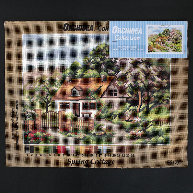 Orchidea 30×40 cm Spring Cottage Printed Gobelin 2617J
