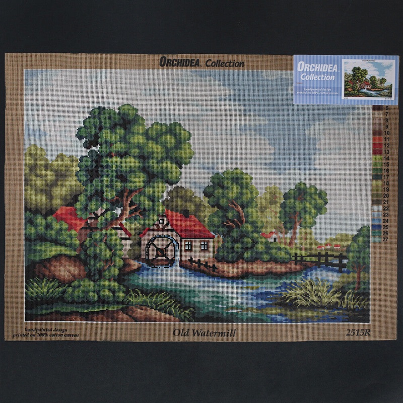 Orchidea 50×70 cm Old Watermill Printed Gobelin 2515R