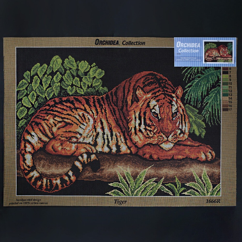 Orchidea 50×70 cm Tiger Printed Gobelin 1666R