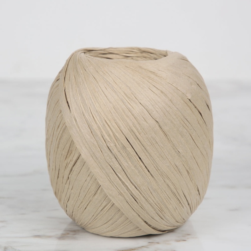 Iplix Natural Raffia Paper Yarn ,Beige – 19U
