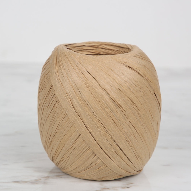 Iplix Natural Raffia Paper Yarn ,Beige – 39B