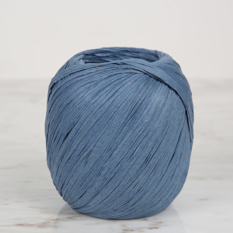 Iplix Natural Raffia Paper Yarn ,Blue – 67