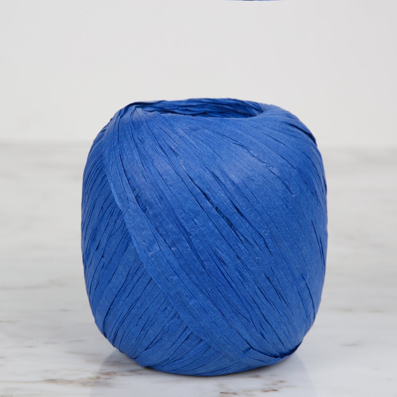 Iplix Natural Raffia Paper Yarn ,Blue – 88A