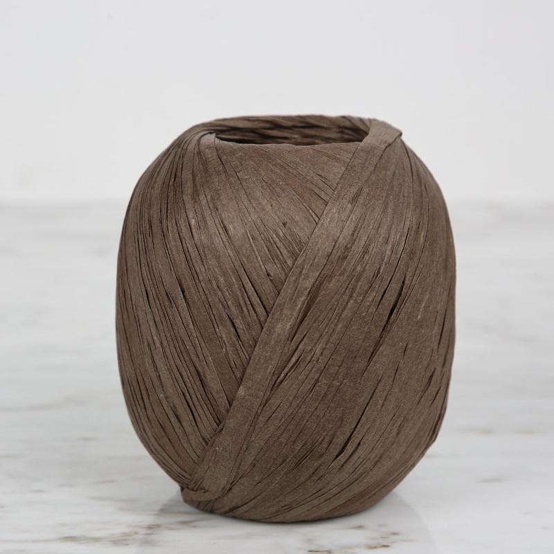 Iplix Natural Raffia Paper Yarn ,Brown – 43
