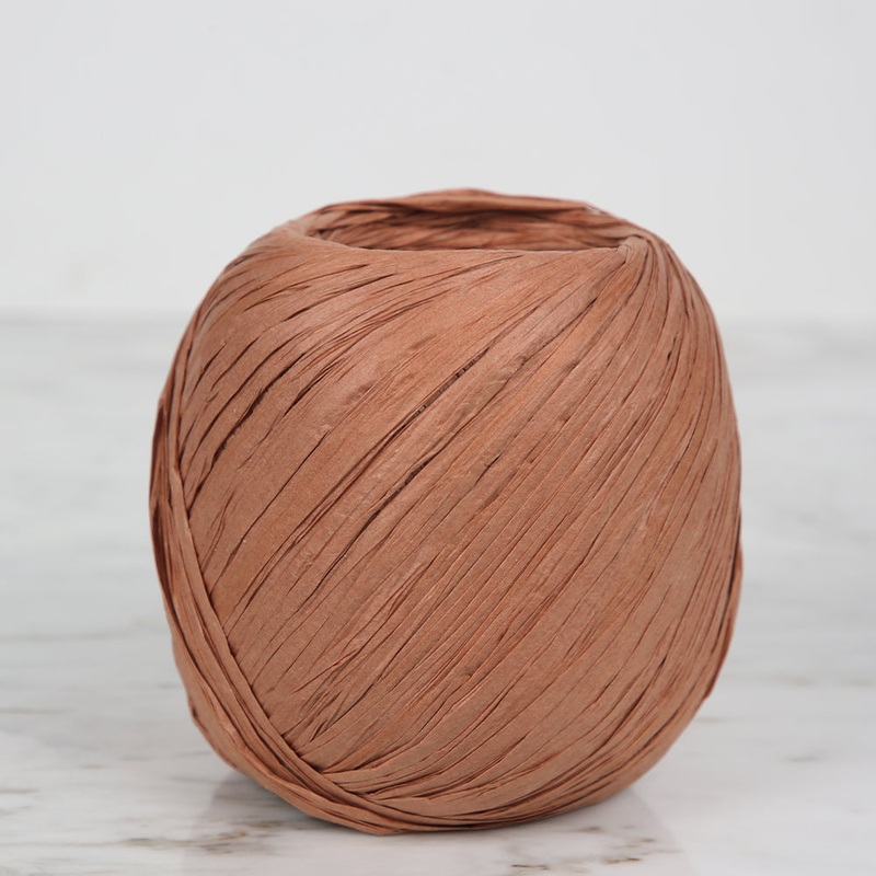 Iplix Natural Raffia Paper Yarn ,Cinnamon – 31A