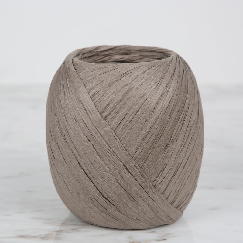 Iplix Natural Raffia Paper Yarn ,Mink – 11