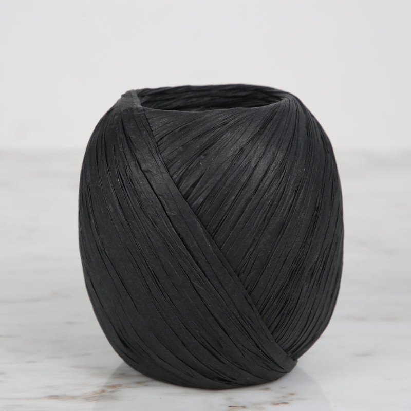 Iplix Natural Raffia Paper Yarn ,Smoke – 12
