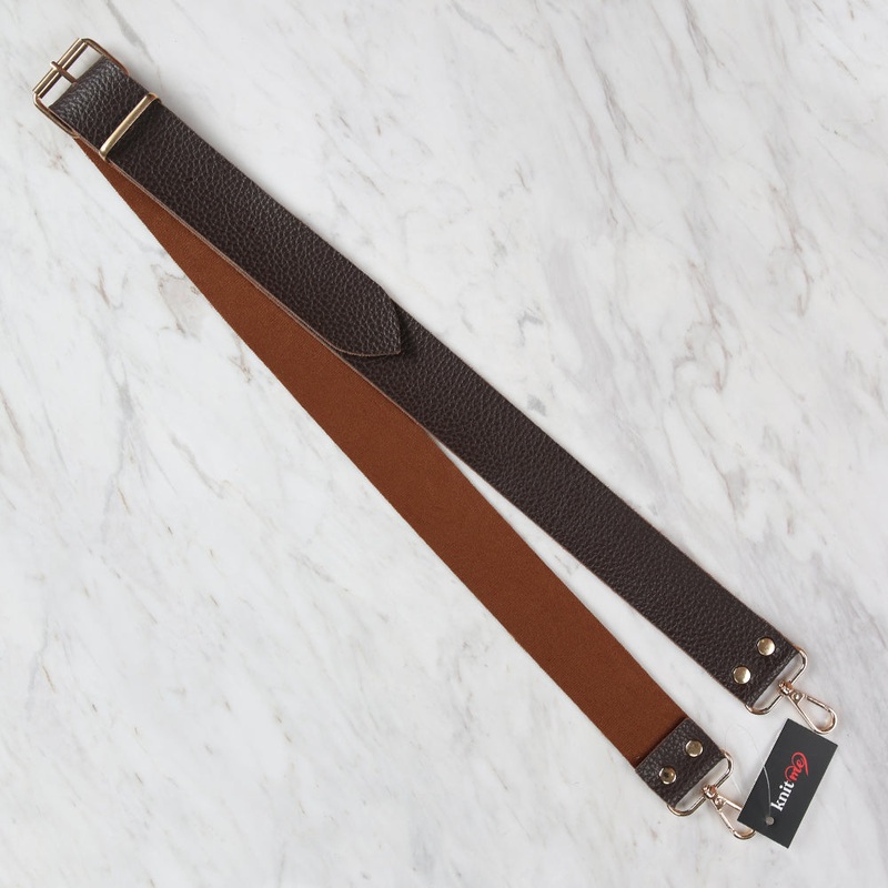 Knitme Belt Buckle Bag Hanger 125×4 cm Brown BA-0005  1