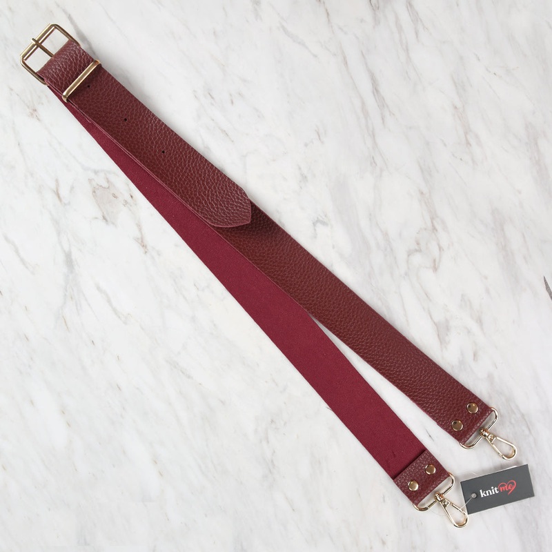 Knitme Belt Buckle Bag Hanger 125×4 cm Claret Red BA-0005