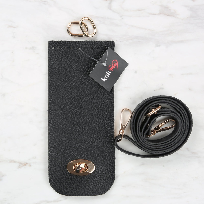 Knitme Clip Phone Set 8.5×20 cm Black BA-0047