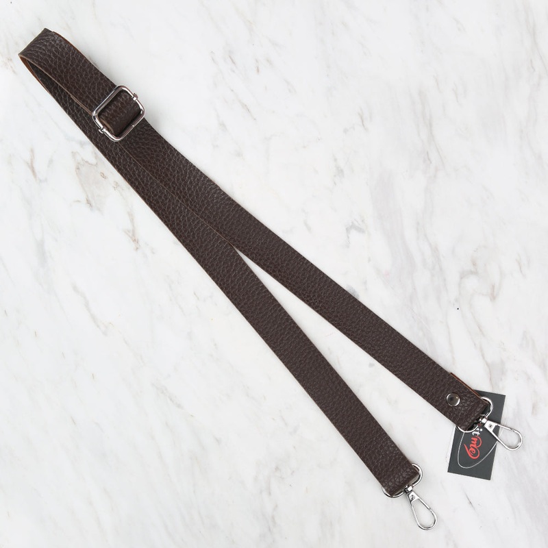 Knitme Sliding Buckle Bag Strap 130×2,5 cm Brown BA-0003  1