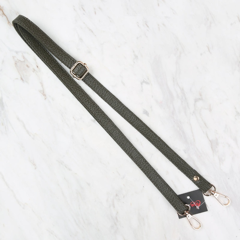 Knitme Sliding Buckle Bag Strap 135×1.5 cm Khaki BA-0073