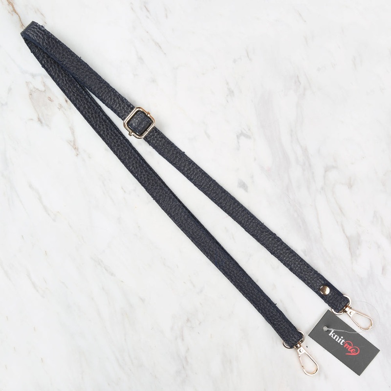 Knitme Sliding Buckle Bag Strap 135×1.5 cm Navy Blue BA-0073
