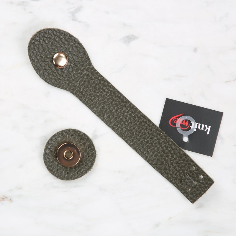 Knitme Snap Bag Cover 2.5×17 cm Khaki BA-0045