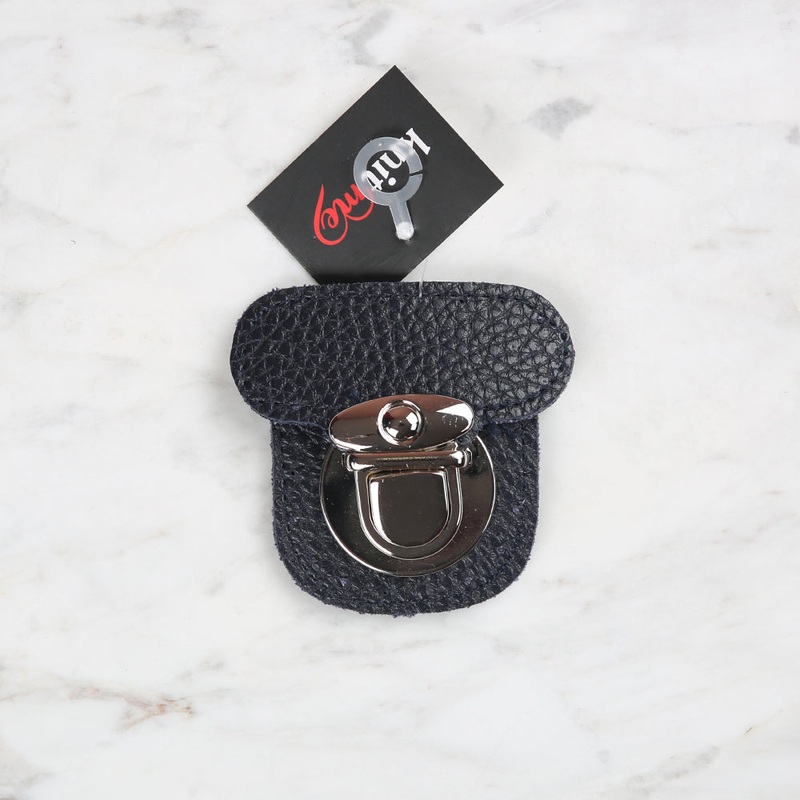 Knitme Stitched Lock 6×6 cm Blue BA-0067